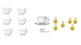 6 dickwandige Glasbecher/Kaffeebecher/Latte Macchiatogläser, Teebecher aus Glas mit Henkel 225 ml