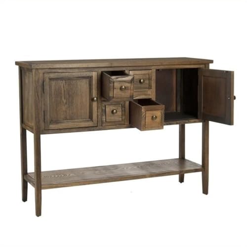 Safavieh-American-Homes-Collection-Charlotte-Medium-Oak-Sideboard Safavieh American Homes Collection Charlotte Medium Oak Sideboard