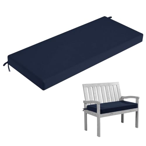 Coussin de banc lavable et déhoussable bleu Cush 60x60 - 2