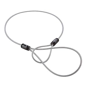 Planet Bike Seat Leash Fahrrad-Sicherheitskabel Silber