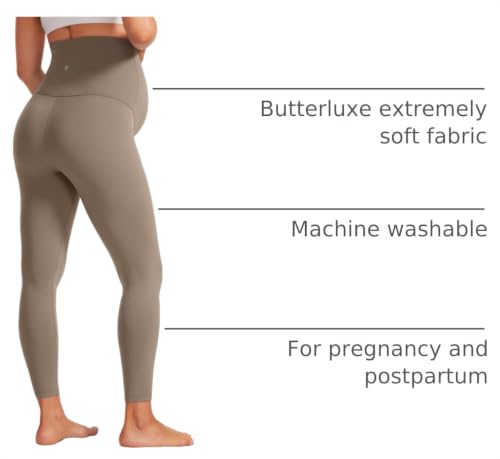 Image of CRZ YOGA Maternity Leggings 25 inch | Butterluxe, Extremely Soft, Gentle Compression, Yoga, Super High Rise, U-shaped Belly, Pregnancy and Postpartum