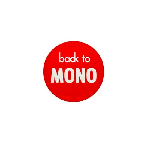 CafePress Back To Mono Button 1" Round Mini Button