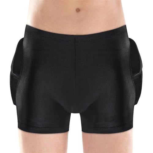 BAHREL Protective Padded Shorts EVA Paded Short Pants 3D Hip Protection and Tailbone Crash Pad Impact Shorts for Skiing Skating Snowboarding (Size : Medium)