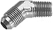 Red Horse Performance 823-08-12-5 -08 45 Degree Male Adapter To -12 (3/4") NPT Male - Clear