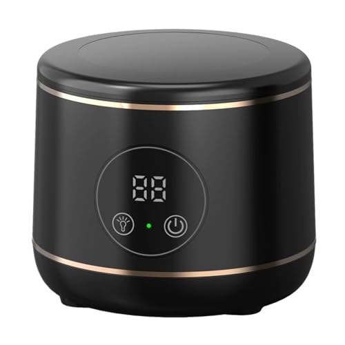 VOANZO Limpiador ultrasónico de retenedores, Limpieza Profunda Integral de 360°, máquina de Limpieza ultrasónica de 45 kHz para alineadores, Joyas, Relojes y más (Negro)