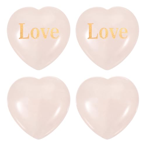 Pierre de cristal naturelle en cœur PATIKIL 4Pcs pour cadeaux femmes