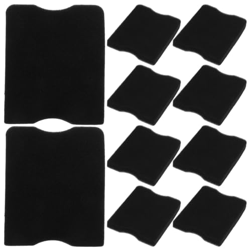 iplusmile 10個 芝刈り機フィルター 芝刈り機のエアフィルター 芝刈り機部品 芝刈り機装置 85mm×70mm 芝刈り機のエンジンクリーナー 草刈り機用品 草刈り機の交換用フィルター スポンジ ブラック