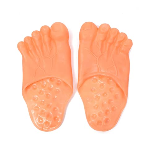 Imagen de Uhclrr Zapatillas Masculinas Divertidas De Verano Simulan Zapatillas De Playa De Cinco Dedos Con Pies Gigantes Zapatillas De Playa Sin Zapatos Para Hombres Y Mujeres