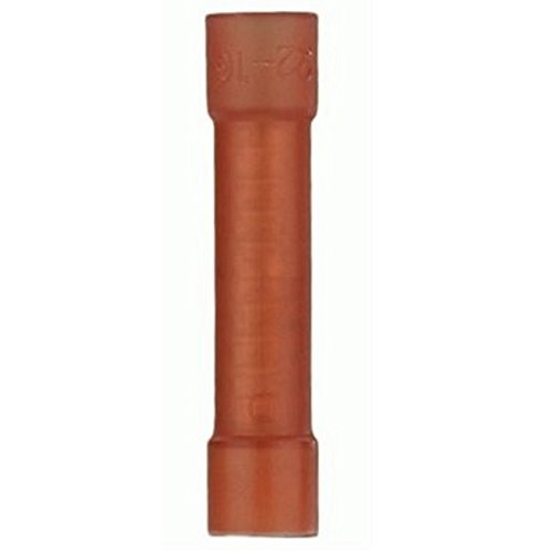 INSTALLBAY RNBC-1 - Butt Connectors Nylon - Red Nylon Butt Connector 22-18 Gauge Package of 1000 by Install Bay