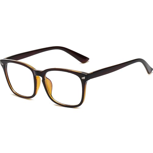 Image of Onrtry Non Prescription Glasses for Men Women Square Clear Lens Eyeglasses