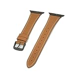 compatible with Apple Watch アップルウォッチ用 バンド ベルト エプソンレザーベルト クロカラント KUROCURRANT 44mm 45mm 46mm 49mm用 Series11/10/9/8/7/6/5/4/3/2/1/SE/SE2/Ultra/Ultra2/Ultra3に対応 ゴールドブラウン/パーツカラー ブラック