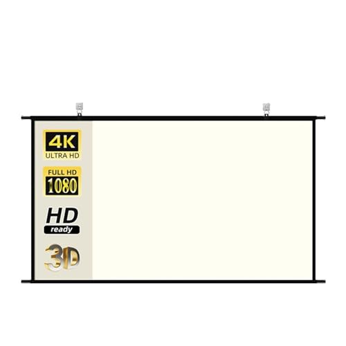 Pantalla proyector de rejilla blanca fija de 84 pulgadas antiluz para pared