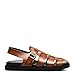 Stacy Adams Mens Montego Slingback Buckle Flat Sandal, Cognac, 14 US