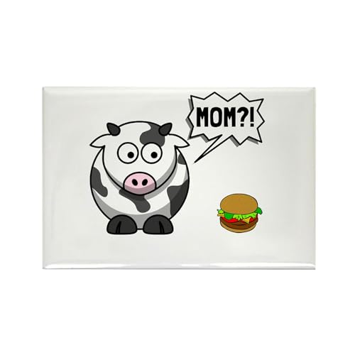 CafePress Cow Mom Magnets Rectangle Magnet, 3