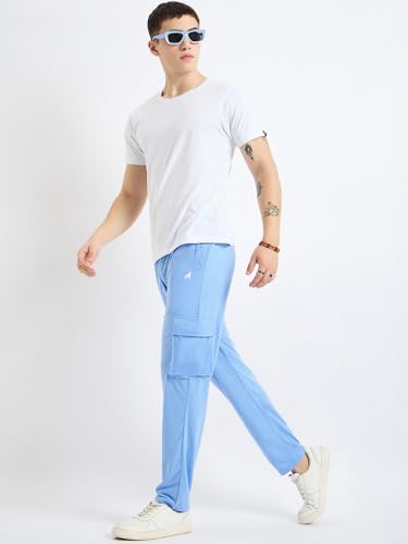 Image of Modeve Men's Cargo Style Solid Trackpant