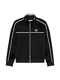 Sergio Tacchini Lioni Velour Track Jacket- Black Beauty, MD