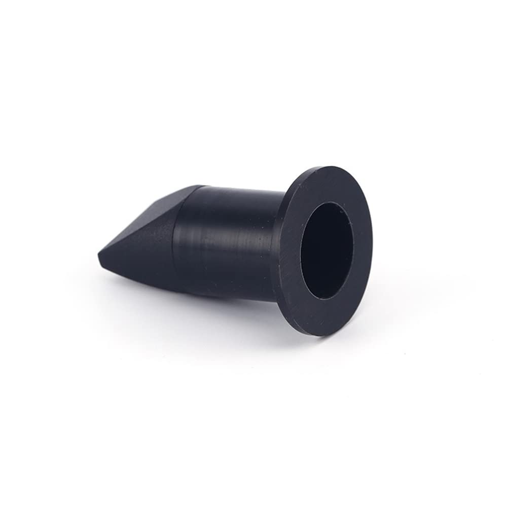 UP100 10 Pieces Black Silicone Duckbill Valve One-Way Check Valve 29.5 x 16.5 x 43mm for Liquid and Gas Backflow Prevent