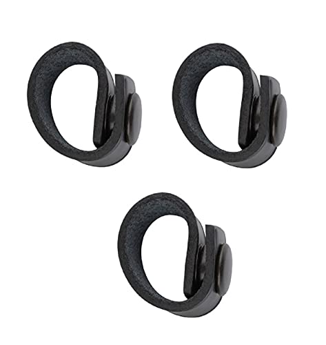 Firefighter Radio Cord Keeper with Black Snap 3-Pack