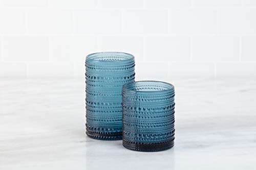 D&V By Fortessa Jupiter Double Old Fashion Glass, 10 Ounce, Set of 6, Cornflower - Thumbnail 7