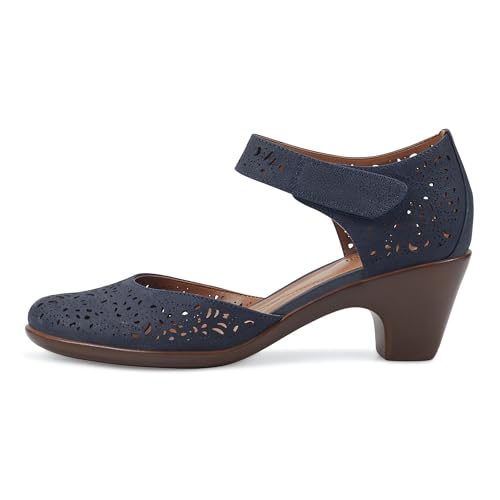 Easy Spirit Women's Cindie Pump, Navy, 8 Wide