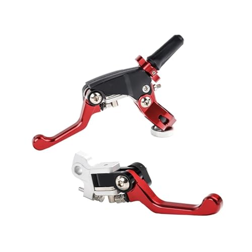 �I�[�g�o�C�̃N���b�` �I�[�g�o�C�p2�{�w�N���b�` �ȗ͉� �܂肽���ݎ��u���[�L�N���b�`���o�[ �p��HONDA CRF YZF BOSUER M2 M4 M5 M6 KAYO K6 T6�p(Red,B)