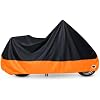 XYZCTEM Motorcycle Cover Waterproof Outdoors, All Weather Protection Vehicle Accessories, Sunproof Windproof, Dustproof, Fit for Honda, Kawasaki, Harley Davidson, Yamaha 97 Inch Motorcycle Cover