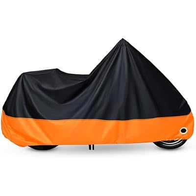 XYZCTEM Motorcycle Cover Waterproof Outdoors, All Weather Protection Vehicle Accessories, Sunproof Windproof, Dustproof, Fit for Honda, Kawasaki, Harley Davidson, Yamaha 97 Inch Motorcycle Cover