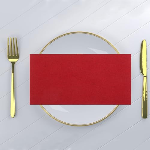 Servilletas de papel rojo desechables: 150 unidades ligeras y cómodas para tus eventos 5