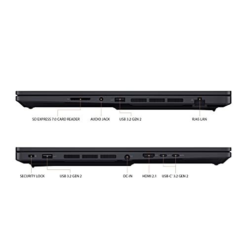 Asus Proart Studiobook 16 Laptop, 16” 2560X1600 120Hz Display, Amd Ryzen 7, 32Gb Ddr4, 1Tb Pcie Ssd, Nvidia Geforce Rtx 3060, Windows 11 Home, H5600Qm-Ah78, Star Black #TOP5