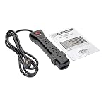 Eaton Tripp Lite SUPER7B 7 Outlet Black Flat Plug Surge Protector - Image 4