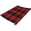 Paper runner red buffalo check  urban country home decor