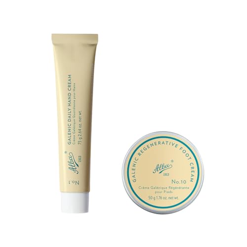 Alba1913 Galenic Hand and Foot Care Duo: Deep Hydration and Protection for Dry, Cracked Skin