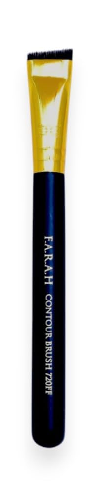 F.A.R.A.H® Nose Contour Brush 720FF - Precision Contour & Lining Brush for Nose & Cheeks - Vegan Bristles, Wooden Handle