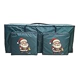 Matériaux haute densité : fabriqué en tissu Oxford 210D durable et doublure en PVC imperméable, ce sac de rangement pour sapin de Noël est sûr de protéger de l'humidité et de la poussière. Offre des années de durabilité et un espace de rangement stable pour votre arbre et tous les accessoires