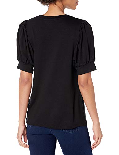 Daily Ritual Women's Supersoft Terry Puff-Sleeve Top, Black, Xx-Large #TOP1