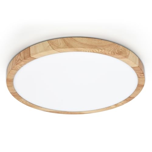 LVL Plafón Led Techo LED 24W 30cm Grano de Madera Nórdica Plana Redonda Lámparas...