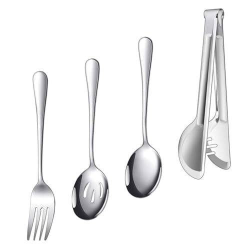 MOTHNUR Utensilios de Cocina de Acero Inoxidable Clip para Servir Comida Tenedor y Cuchara para Uso Doméstico y Regalos Cocinillas
