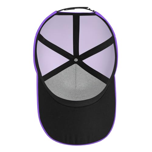 Gorra de béisbol ajustable color lila claro unisex miniatura 4