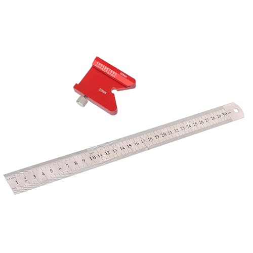 Herramienta de diseño para carpintería, regla de metal 300 mm miniatura 2