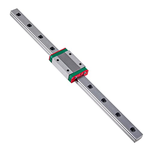 MGN12 350mm Linear Rail Guide with MGN12H Carriage Block for 3D Printer and CNC Machine (H-Type, 350mm)