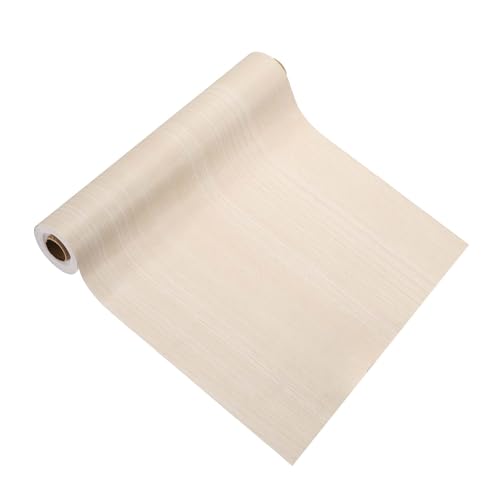 Image of PATIKIL Wood Grain Tape 12 inch x 32 ft, Self-Adhesive Wood Texture Repair Tape Realistic Wooden Effect Patch for Furniture Cabinets Floor Walls, Poplar Wood
