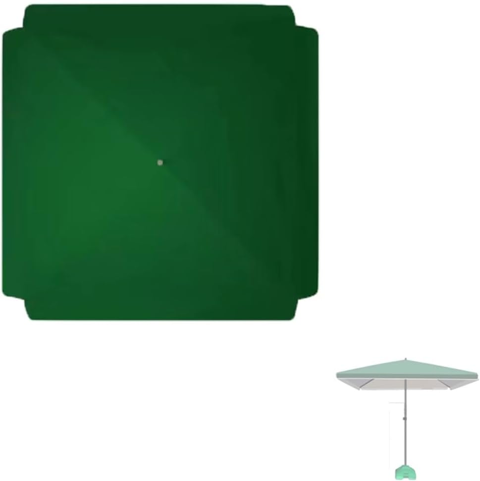 NILZA Patio Umbrella Replacement Cover 4 Ribs Replacement Canopy Top, Market Table Umbrella Cover Replacement, Umbrella Sun Shade Cloth, 6.5ftx6.5ft, 10ftx10ft, Square (Color : A, Size : 1.8x2.2m/5.