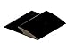Johnsonite Edge Guard (EG-XX-H) for 1/4" Material to Floor - 5 Colors to Choose from (Black)