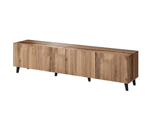 Bestmobilier - Meuble TV Come Rectangulaire en Bois avec Rangements 4 Portes - Salon