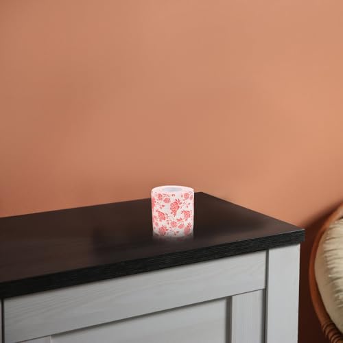 Papel higiénico para baño Yardwe de dos piezas decorativas estampadas con rosas 6