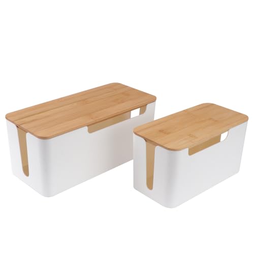 Rangement câbles électrique multiprise plastique ABS blanc BESPORTBLE