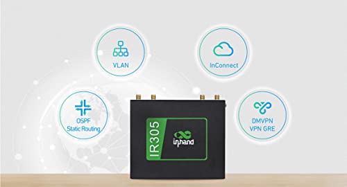 InHand Networks IR305 Industrial Iot LTE 4G VPN Router, 5 Ethernet Port,Dual sim, Wan failover, Serial Port, Remote Connection,Link Backup, Mu-mimo,VLAN, by inhandgo - Image 6