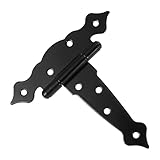 Estabilidad resistente con T-door hinges: estas bisagras para puertas de portón están fabricadas en hierro seleccionado, diseñadas para soportar cargas pesadas y ofrecer un funcionamiento seguro y caídas, ideales para puertas de cobertizo y cercas