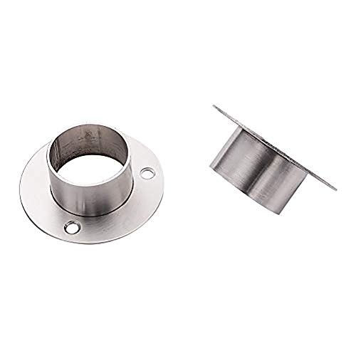 MroMax フランジ 溶接ネックフランジ パイプチューブ フランジ付ジョイント 溶接ネック パイプ 修理部品 304 ステンレス鋼溶接ネックフランジ 配管用部品 機械配管用 内径:39mm 25*75mm 2点