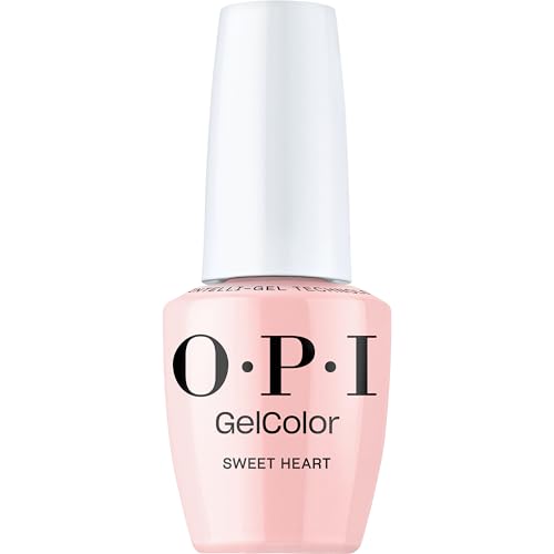 OPI GelColor Sweet Heart | Sheer Cool Baby Pink Crème LED Cure Gel Nail Polish | Salon-Quality Shine, Long-Lasting Wear | 0.5 Fl Oz